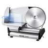 VEVOR Meat Slicer, 8.7 inch Electric Deli Food Slicer, 180W Meat Cutter with Two Premium SUS420 Blades, 0-0.6 inch Adjustable Thickness