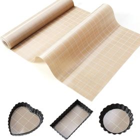 Silicone Baking Mat Roll 12IN*8FT Free Cutting, Non-Slip Pastry Mat, Non-Stick Reusable Air Fryer Liner, Oven Liners, Counter Mat, Freeze Dryer Mat