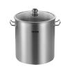 VEVOR Stainless Steel Stockpot, 24 Quart Cooking Pots, Cookware Sauce Pot with Lid, and Handle, Heavy Duty Commercial Grade Stock Pot