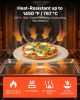 VEVOR Pizza Stone, 15 in Round Pizza Stone, 0.67 in Large Cordierite Baking-Stone with Metal Peel, Scrape