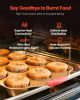 VEVOR Baking Pans Set, 10-Piece, Nonstick Carbon Steel Cookware Sheets & Trays, Stackable Kitchen Oven Bakeware Cooking Sets with Silicone Handles