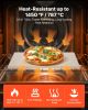 VEVOR Pizza Stone, 15 x 12 in Rectangular Cordierite Pizza Stone, Extra Large Baking-Stone with Scraper, 0.6 in Thick Heat-Resistant Cordierite