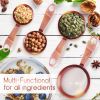 Measuring Cups and Spoons Set of 9 Stainless Steel Dry and Liquid Ingredients