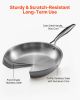 VEVOR Tri-Ply Stainless Steel Frying Pan, 3 Pcs Set (8, 10, 12 in), Cooking Skillet with Heat-Resistant Handle, Chef's Kitchen Cookware, Oven, Gas