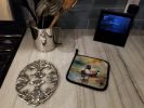 Canvasback Pair of Pot Holders Kitchen Heat Resistant Pot Holders Sets Oven Hot Pads for Cooking Baking BBQ, 7 1/2 x 7 1/2
