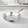 SOGA 32cm Stainless Steel Fry Pan â€“ Top-Grade Non-Stick Induction Compatible Frying Pan Skillet, Durable Cooking Pan for Home, Restaurant
