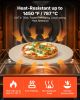 VEVOR Pizza Stone, 16 in Round Pizza Stone, 0.67" Thick Extra Large Baking-Stone with Rack Stand, 1450 Fahrenheit Heat-Resistant Cooking Stones
