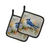 Blue Jay Pair of Pot Holders Kitchen Heat Resistant Pot Holders Sets Oven Hot Pads for Cooking Baking BBQ, 7 1/2 x 7 1/2