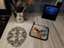 Hawk Pair of Pot Holders Kitchen Heat Resistant Pot Holders Sets Oven Hot Pads for Cooking Baking BBQ, 7 1/2 x 7 1/2