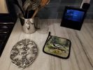 Wood Duck Pair of Pot Holders Kitchen Heat Resistant Pot Holders Sets Oven Hot Pads for Cooking Baking BBQ, 7 1/2 x 7 1/2