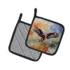 Hawk Pair of Pot Holders Kitchen Heat Resistant Pot Holders Sets Oven Hot Pads for Cooking Baking BBQ, 7 1/2 x 7 1/2