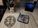 Redhead Duck Pair of Pot Holders Kitchen Heat Resistant Pot Holders Sets Oven Hot Pads for Cooking Baking BBQ, 7 1/2 x 7 1/2
